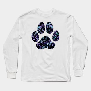 Dog Lover - Purple and Blue Long Sleeve T-Shirt